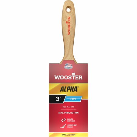 Wooster 3" Varnish Paint Brush, Micro Tip Bristle, Wood Handle 4233-3